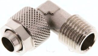 Winkel-Verschraubung R 1/4"-10x8mm, Messing vernickelt