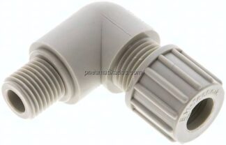 Winkel-Verschraubung G 1/4"-10x8mm, Polypropylen