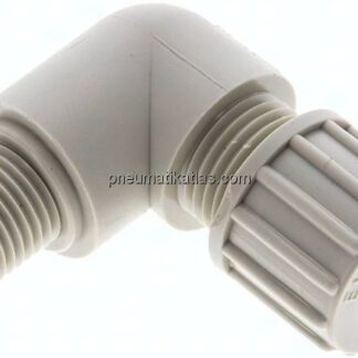 Winkel-Verschraubung G 1/4"-10x8mm, Polypropylen