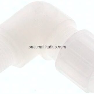 Winkel-Verschraubung G 1/4"-10x8mm, PVDF