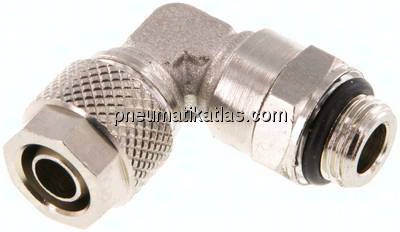 Winkel-Drehverschraubung G 1/8"-8x6mm, Messing vernickelt