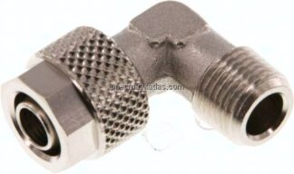 Winkel-Verschraubung R 1/8"-8x6mm, Messing vernickelt
