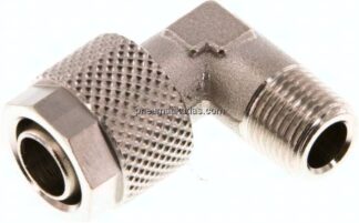 Winkel-Verschraubung R 1/8"-10x8mm, Messing vernickelt