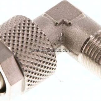 Winkel-Verschraubung R 1/8"-10x8mm, Messing vernickelt