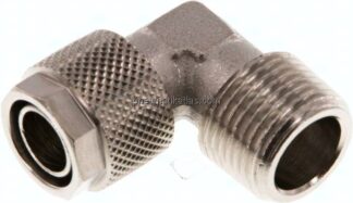 Winkel-Verschraubung R 3/8"-12x10mm, Messing vernickelt