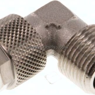 Winkel-Verschraubung R 3/8"-12x10mm, Messing vernickelt