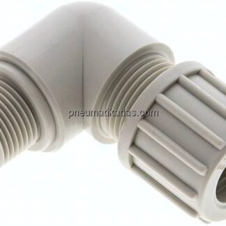 Winkel-Verschraubung G 3/8"-14x12mm, Polypropylen