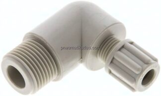 Winkel-Verschraubung G 3/8"-6x4mm, Polypropylen