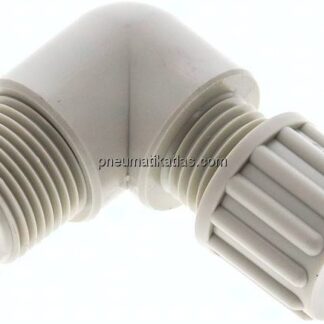 Winkel-Verschraubung G 3/8"-8x6mm, Polypropylen