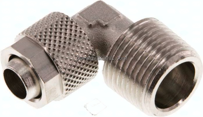 Winkel-Verschraubung R 3/8"-10x8mm, Messing vernickelt