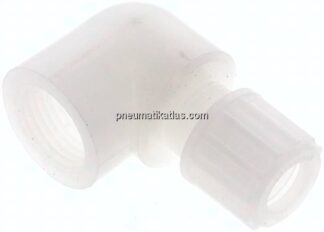 Winkel-Aufschraubverschraubung G 1/2"-12x10mm, PVDF