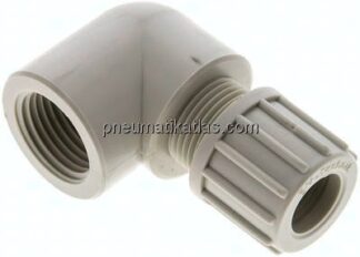 Winkel-Aufschraubverschraubung G 1/2"-14x12mm, Polypropylen