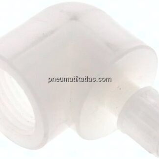 Winkel-Aufschraubverschraubung G 1/2"-6x4mm, PVDF