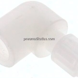 Winkel-Aufschraubverschraubung G 1/4"-6x4mm, PVDF