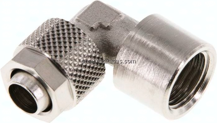 Winkel-Aufschraubverschraubung G 1/4"-10x8mm, Messing vernickelt
