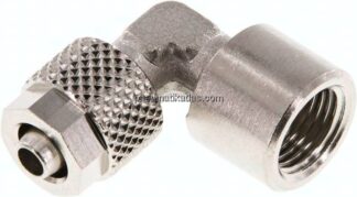 Winkel-Aufschraubverschraubung G 1/8"-6x4mm, Messing vernickelt
