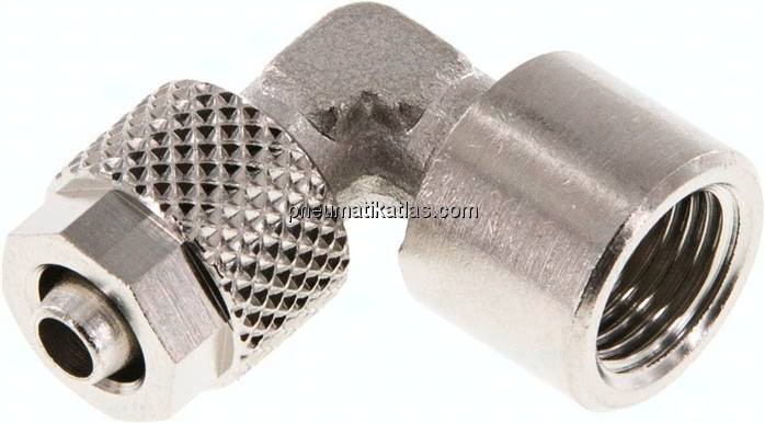 Winkel-Aufschraubverschraubung G 1/8"-6x4mm, Messing vernickelt