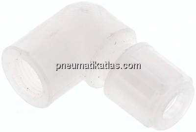 Winkel-Aufschraubverschraubung G 1/8"-6x4mm, PVDF