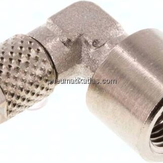 Winkel-Aufschraubverschraubung G 1/8"-5x3mm, Messing vernickelt