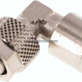 Winkel-Aufschraubverschraubung G 1/8"-8x6mm, Messing vernickelt