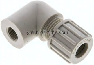 Winkel-Aufschraubverschraubung G 1/8"-10x8mm, Polypropylen