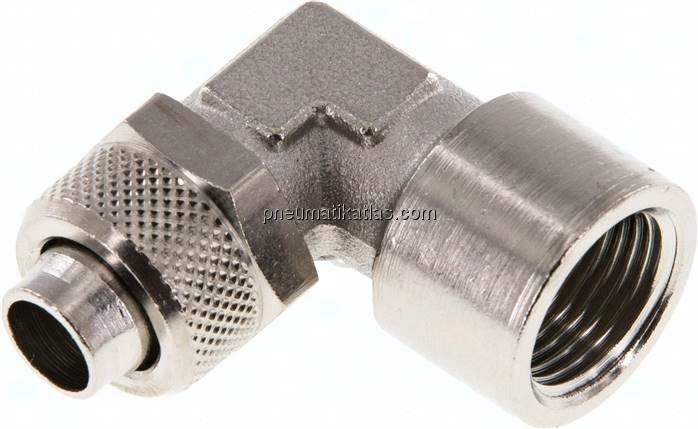 Winkel-Aufschraubverschraubung G 3/8"-12x10mm, Messing vernickelt