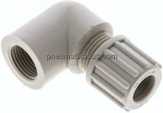 Winkel-Aufschraubverschraubung G 3/8"-12x10mm, Polypropylen