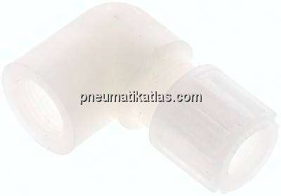 Winkel-Aufschraubverschraubung G 3/8"-12x10mm, PVDF
