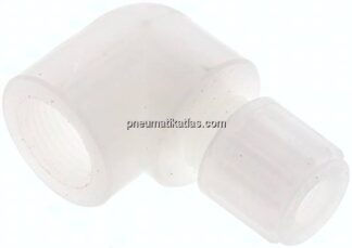 Winkel-Aufschraubverschraubung G 3/8"-8x6mm, PVDF
