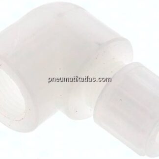 Winkel-Aufschraubverschraubung G 3/8"-8x6mm, PVDF