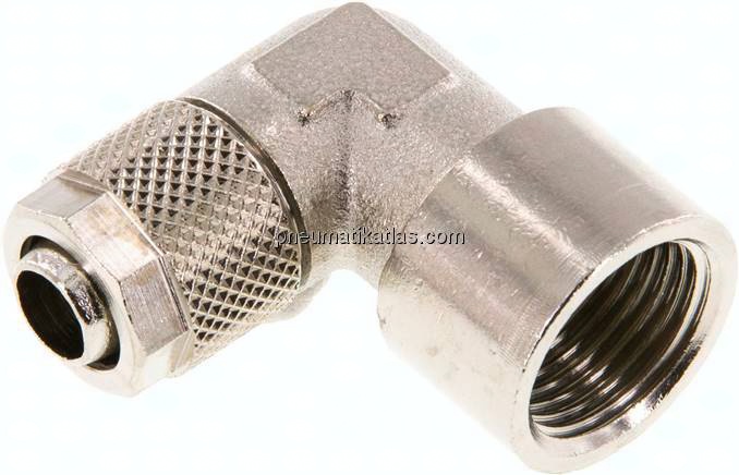 Winkel-Aufschraubverschraubung G 3/8"-10x8mm, Messing vernickelt