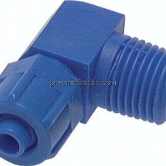 Winkel-Verschraubung R 1/8"-6x4mm, Kunststoff (POM)