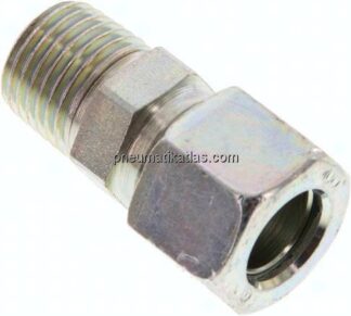 Gerade Schneidringverschr. R 1/4"-10 LL (M14x1), Stahl verzinkt