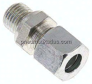 Gerade Schneidringverschr. M 14x1,5-10 L (M16x1,5), Stahl verzinkt