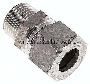 Gerade Schneidringverschr. M 18x1,5-10 L (M16x1,5), Klemmring 1.4571 (NC)