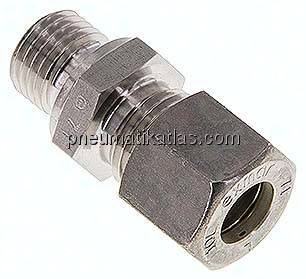 Gerade Schneidringverschr. M 14x1,5-10 L (M16x1,5), Klemmring 1.4571 (NC)
