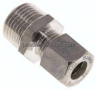 Gerade Schneidringverschr. R 1/2"-10 L (M16x1,5), Klemmring 1.4571 (NC)