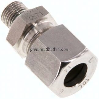 Gerade Schneidringverschr. G 1/8"-10 L (M16x1,5), 1.4571