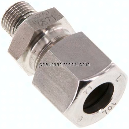 Gerade Schneidringverschr. G 1/8"-10 L (M16x1,5), 1.4571