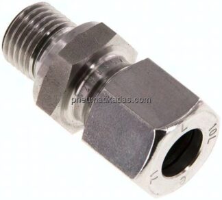 Gerade Schneidringverschr. G 1/4"-10 L (M16x1,5), 1.4571