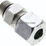 Gerade Schneidringverschr. UNF 9/16"-18-10 S (M18x1,5), Stahl verzinkt