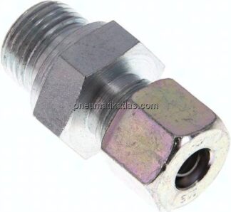 Gerade Schneidringverschr. G 1/2"-10 S (M18x1,5), Stahl verzinkt