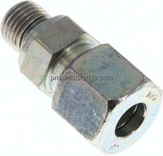 Gerade Schneidringverschr. G 1/4"-10 S (M18x1,5), Stahl verzinkt