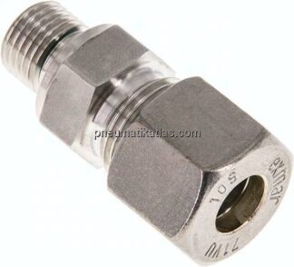 Gerade Schneidringverschr. G 1/4"-10 S (M18x1,5), Klemmring 1.4571 (NC)