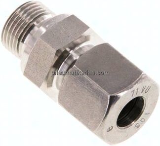 Gerade Schneidringverschr. G 3/8"-10 S (M18x1,5), 1.4571