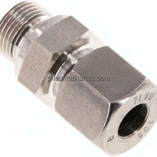 Gerade Schneidringverschr. G 3/8"-10 S (M18x1,5), 1.4571