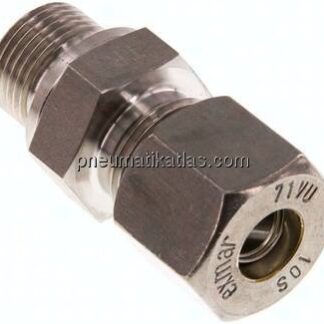 Gerade Schneidringverschr. G 3/8"-10 S (M18x1,5), Klemmring 1.4571 (NC)