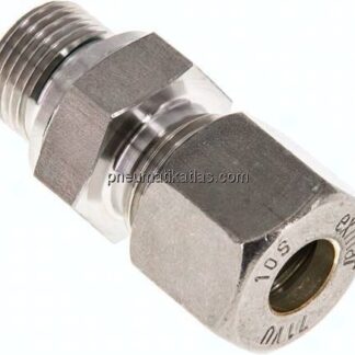 Gerade Schneidringverschr. G 3/8"-10 S (M18x1,5), Klemmring 1.4571 (NC)