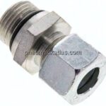 Gerade Schneidringverschr. UNF 3/4"-16-12 L (M18x1,5), Stahl verzinkt
