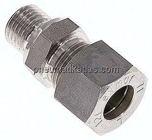 Gerade Schneidringverschr. M 14x1,5-12 L (M18x1,5), Klemmring 1.4571 (NC)